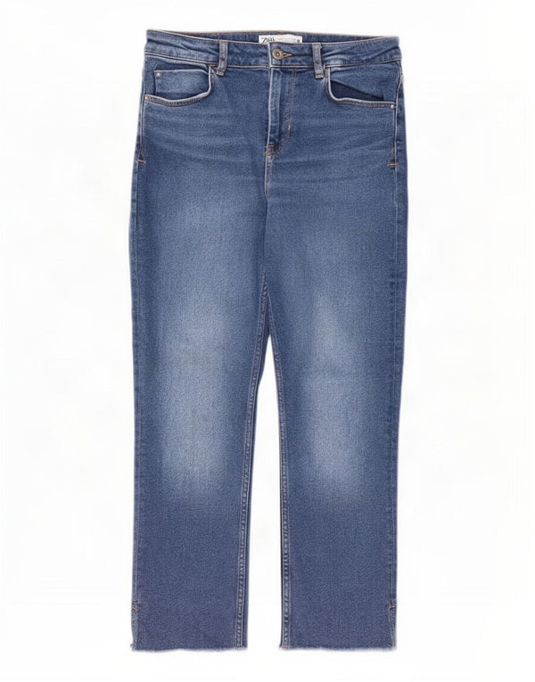 Женские прямые джинсы Zara EU 40 Medium W30 L26 Синие