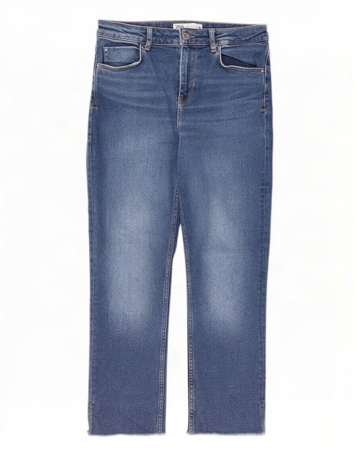 Женские прямые джинсы Zara EU 40 Medium W30 L26 Синие