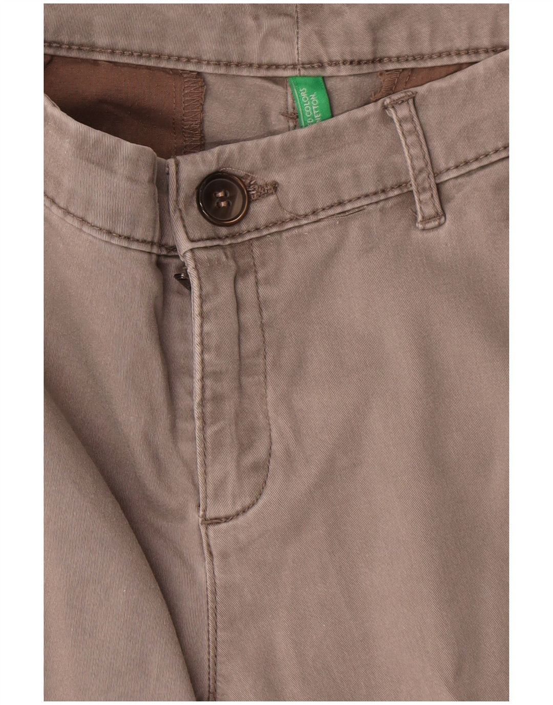 Женские прямые брюки чинос Benetton W30 L27 серые
