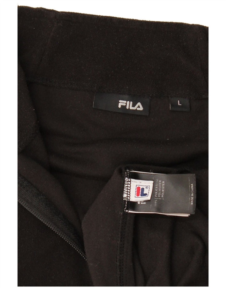 Женская флисовая куртка Fila UK 16, большая черная, полиэстер