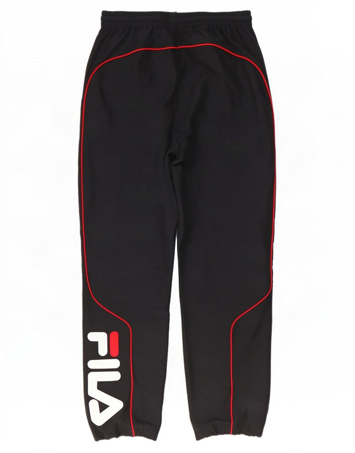 Fila Мужские спортивные брюки с рисунком, джоггеры, средний черный, полиэстер