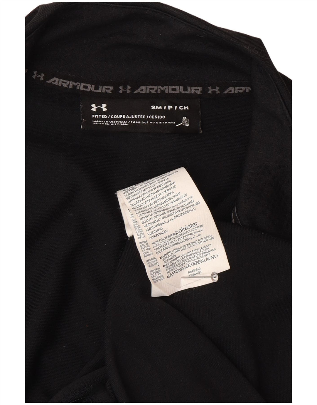 Мужской спортивный костюм с графическим рисунком Under Armour, верхняя куртка, маленький черный полиэстер
