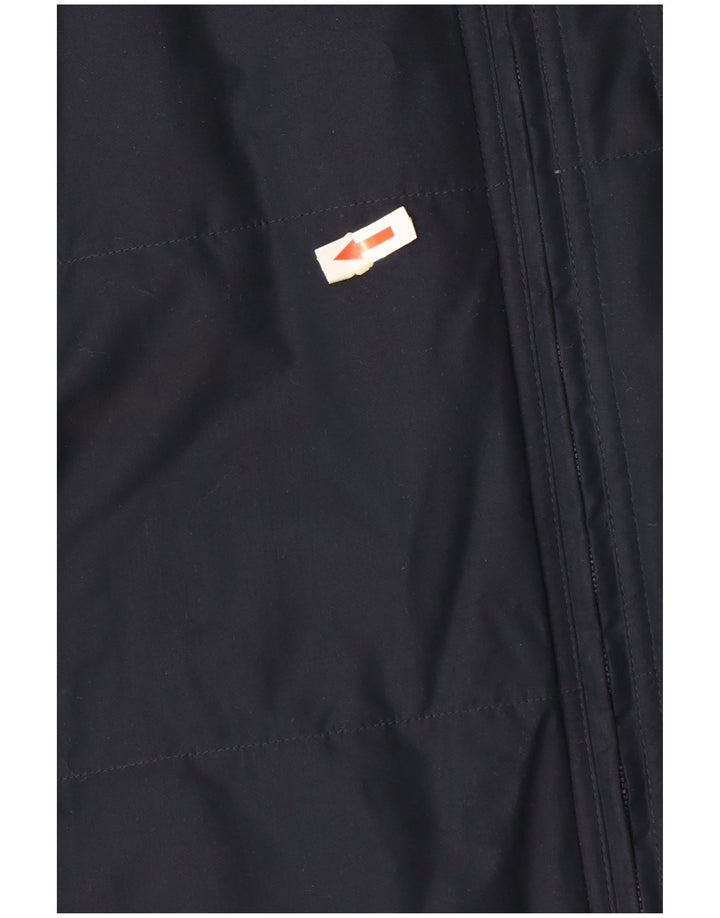 Утепленная куртка Adidas с капюшоном для мальчиков 15-16 лет, темно-синий полиэстер