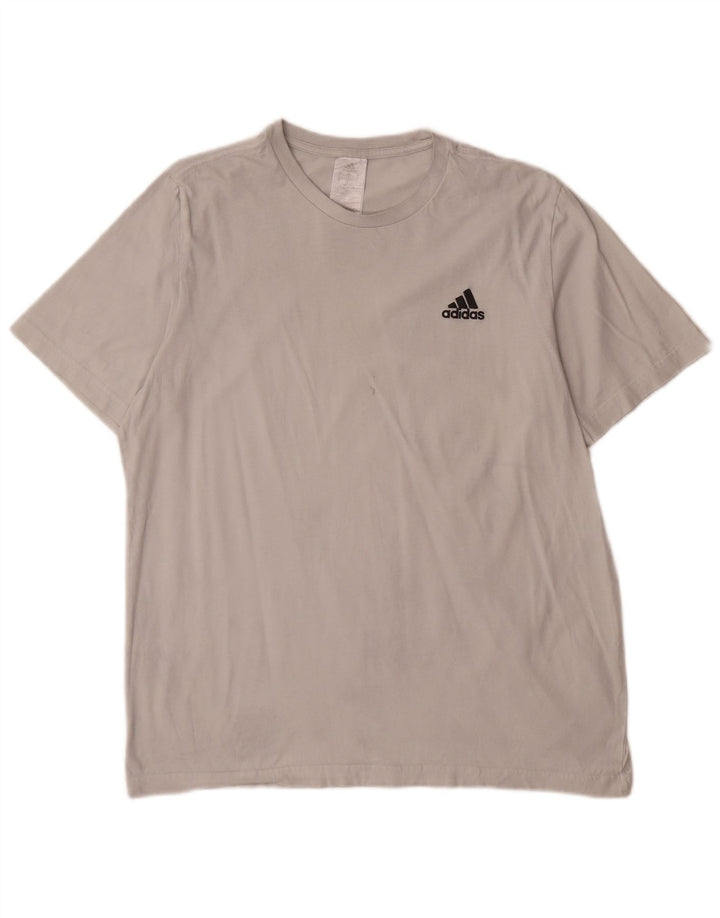 Мужская футболка Adidas Top большого размера из белого хлопка