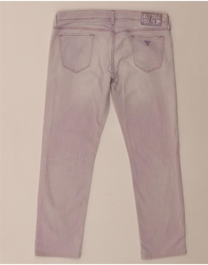 Guess Женские узкие джинсы W30 L26 Фиолетовый хлопок