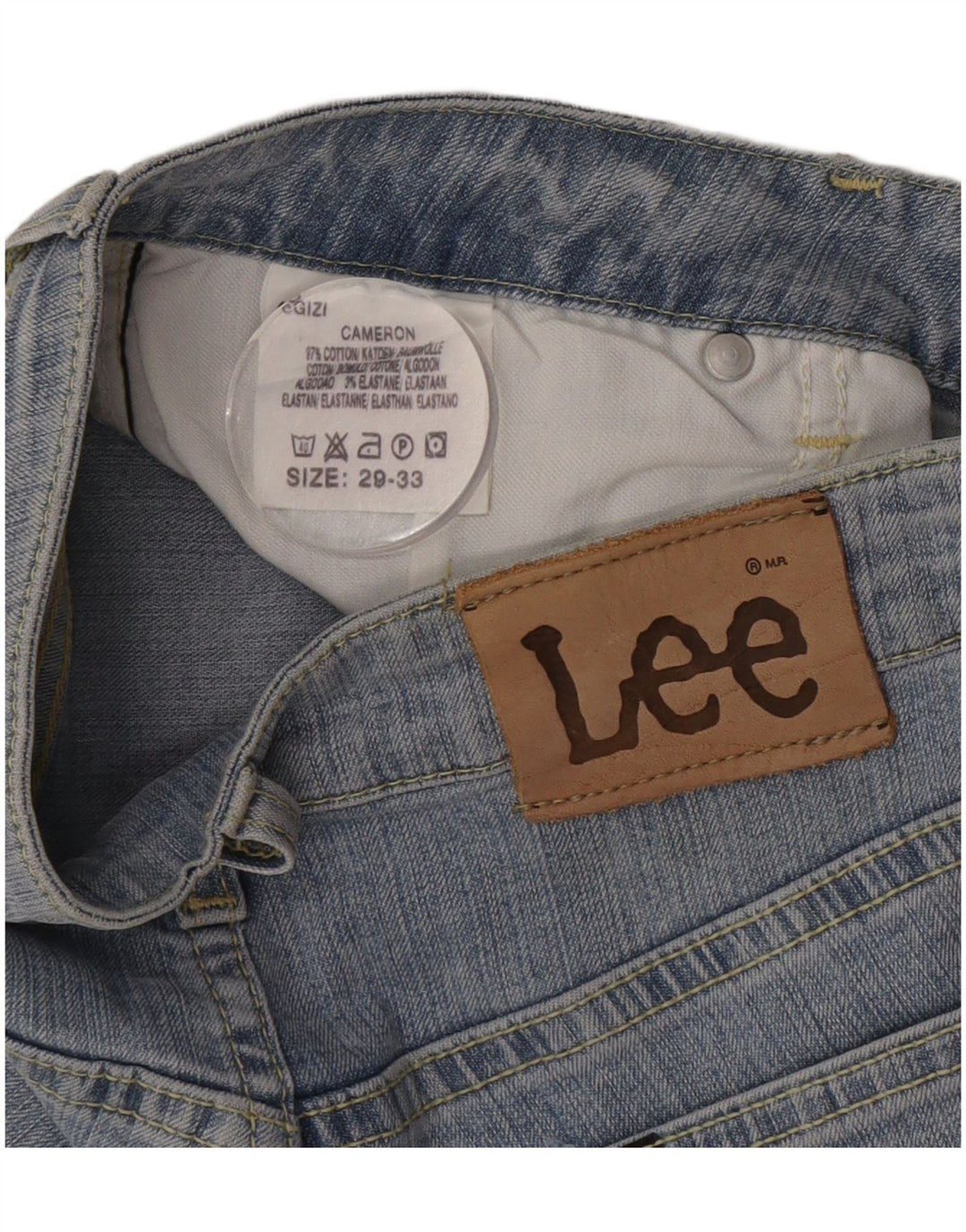 Женские прямые джинсы Lee Cameron W29 L33, синий хлопок