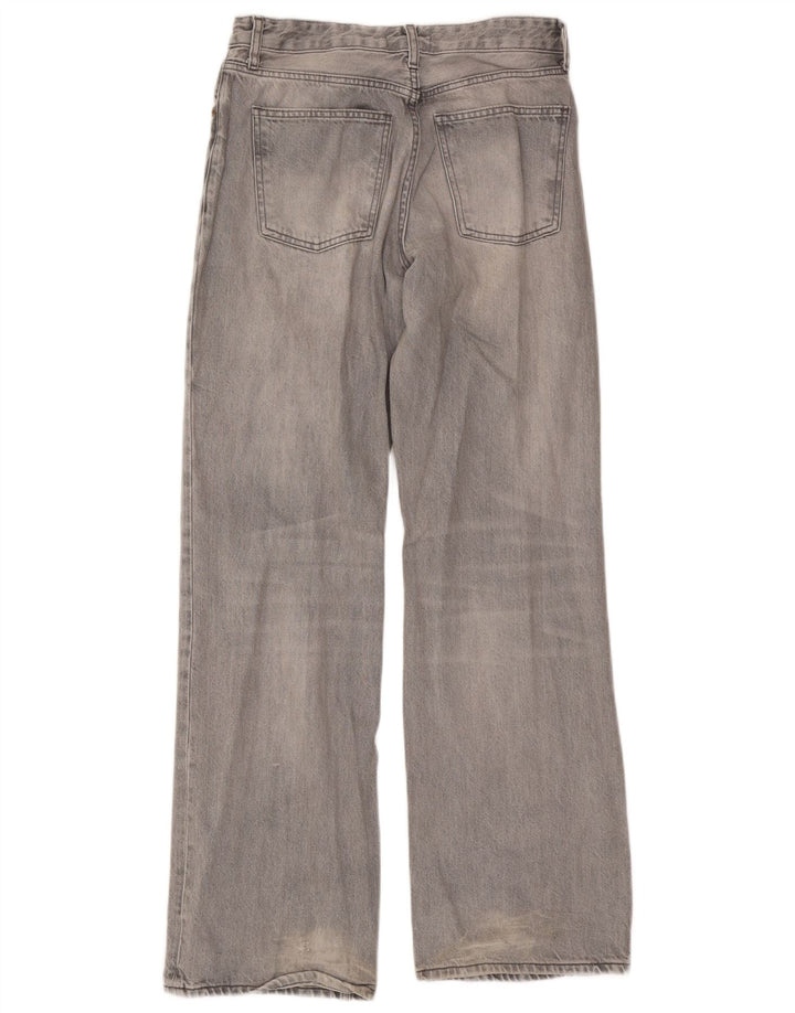 Женские широкие джинсы Zara EU 38 Medium W28 L33 Серый хлопок