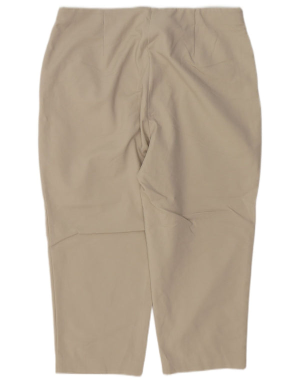 Женские прямые капри Marks & Spencer UK 16, большие W32 L21, бежевые