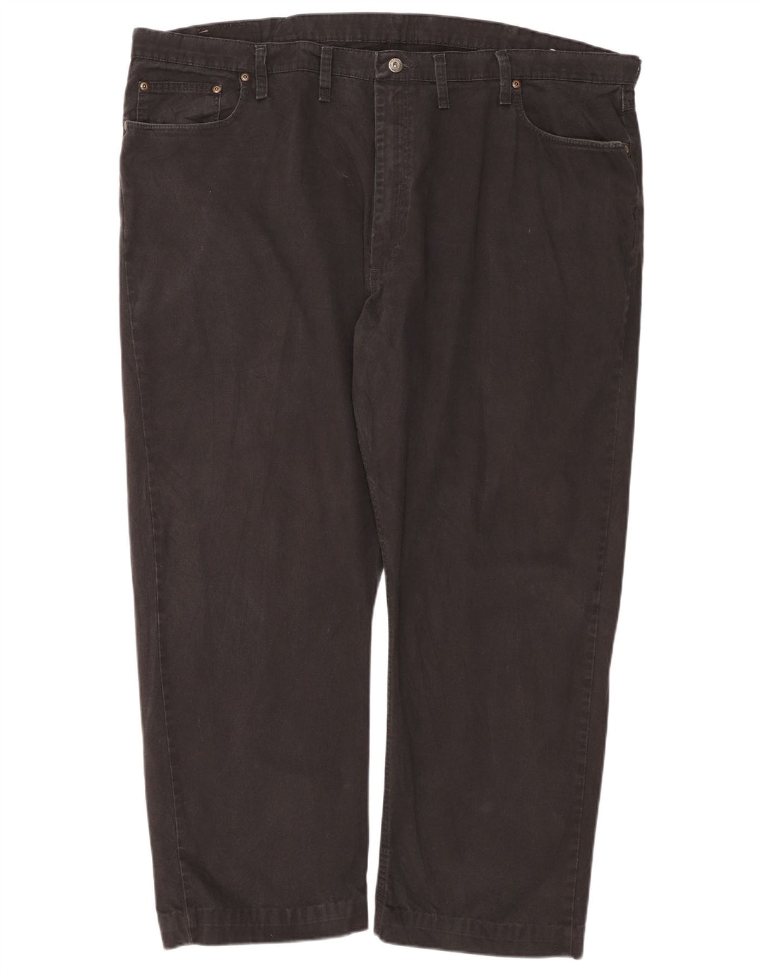 Мужские прямые джинсы WRANGLER W46 L30, черный хлопок