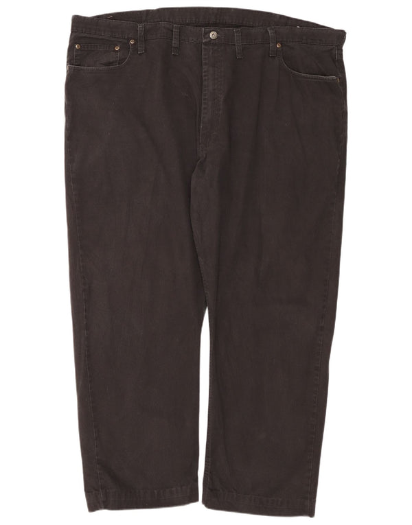 Мужские прямые джинсы WRANGLER W46 L30, черный хлопок