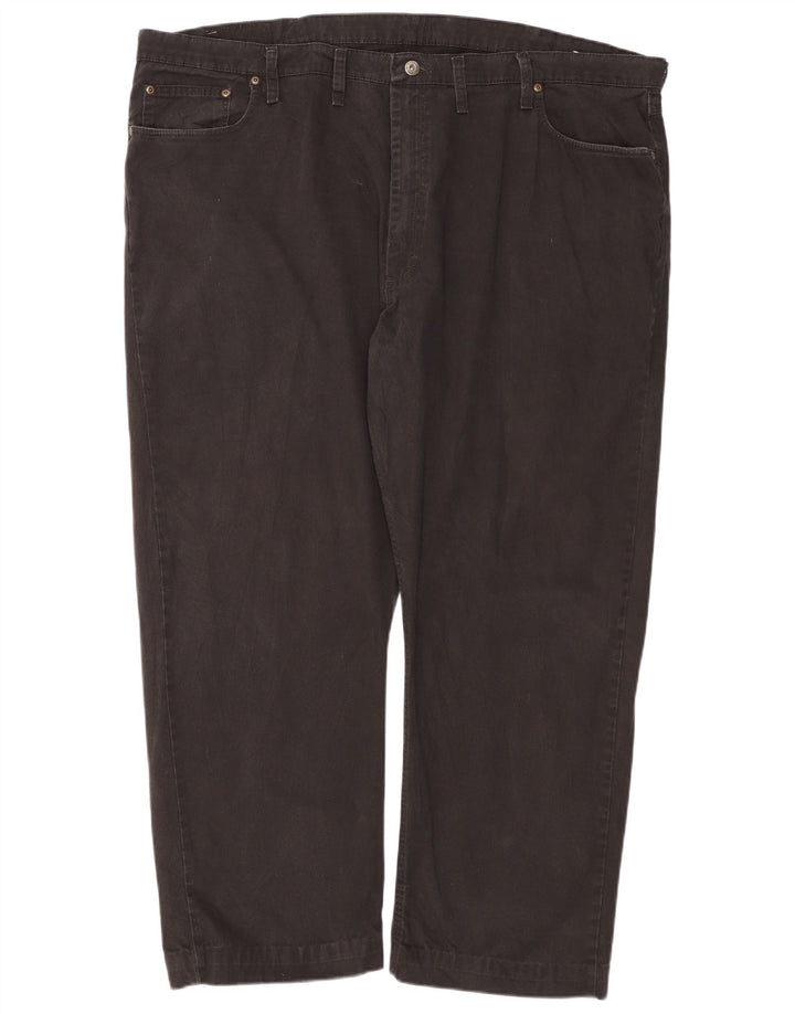 Мужские прямые джинсы WRANGLER W46 L30, черный хлопок