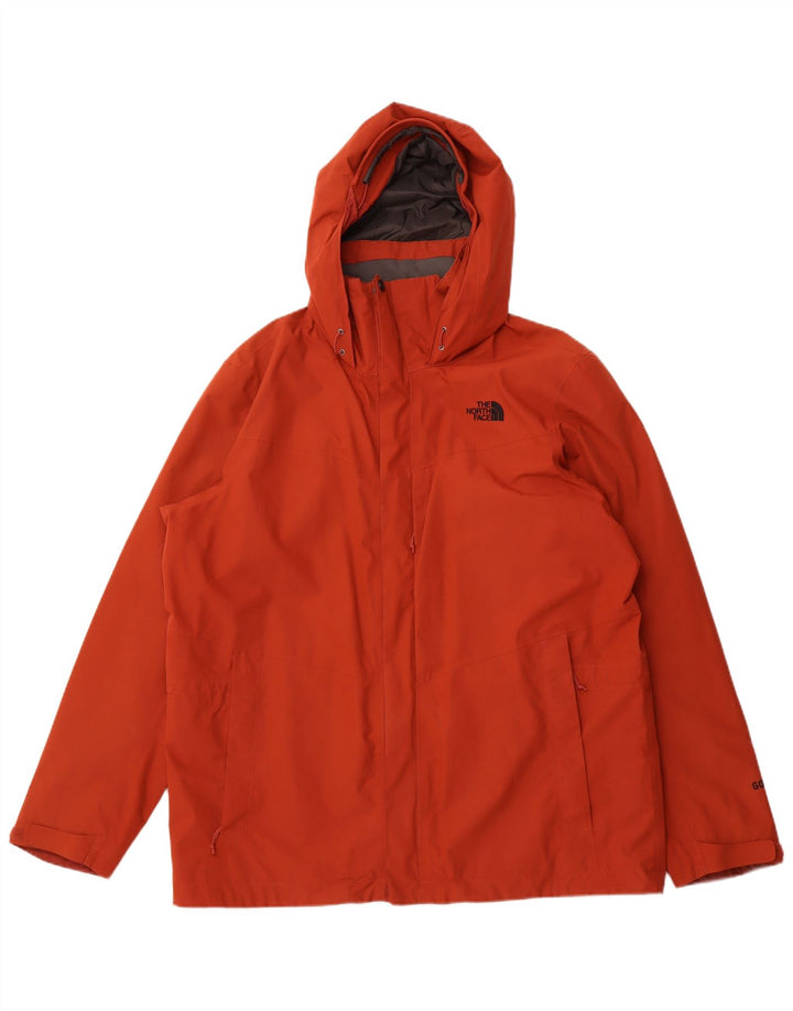 Мужская дождевик с капюшоном THE NORTH FACE Gore-Tex UK 42 XL оранжевый полиэстер
