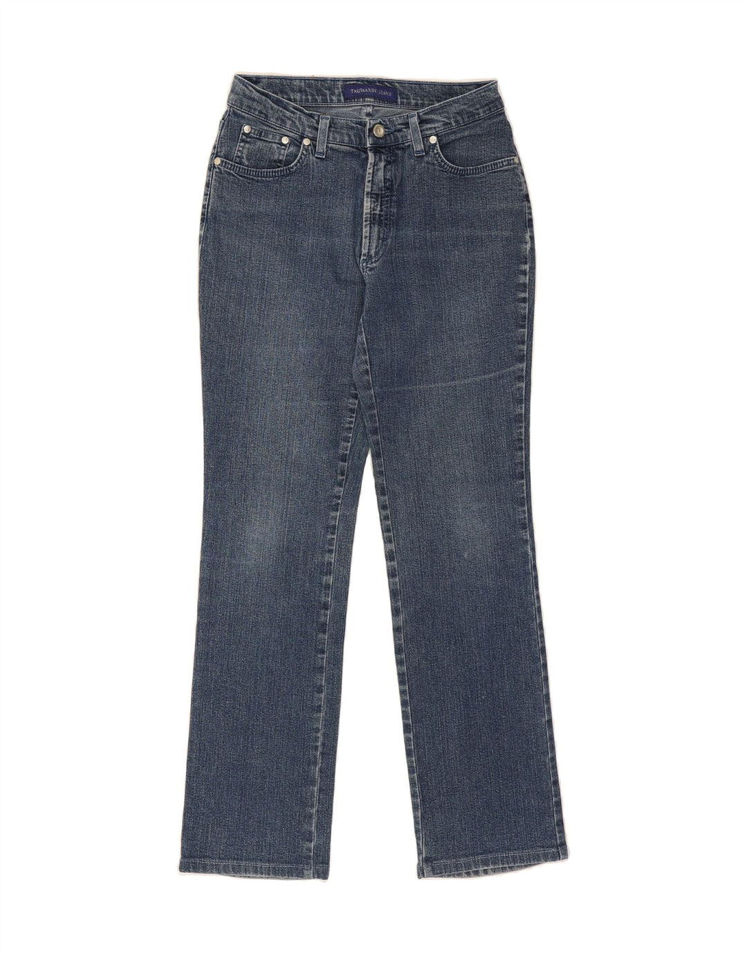 TRUSSARDI Womens Straight Jeans W28 L30 Blue Cotton Vintage Trussardi and Second-Hand Trussardi from Messina Hembry 