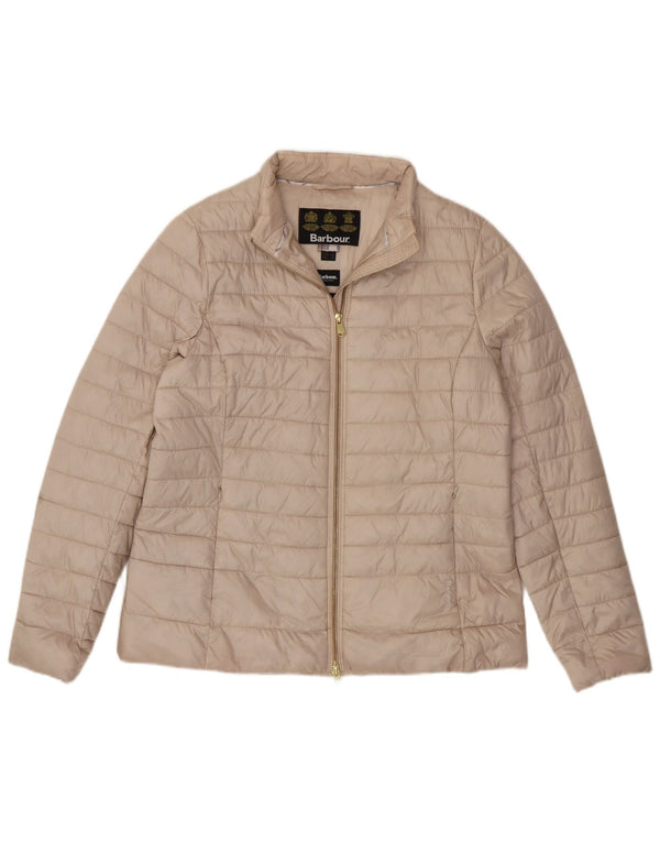 Женская стеганая куртка Barbour UK 16, большая, бежевый, полиэстер