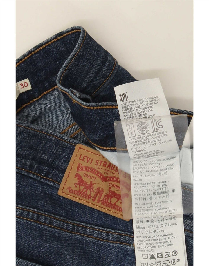 Женские прямые джинсы Levi's 314 W30 L32, синий хлопок