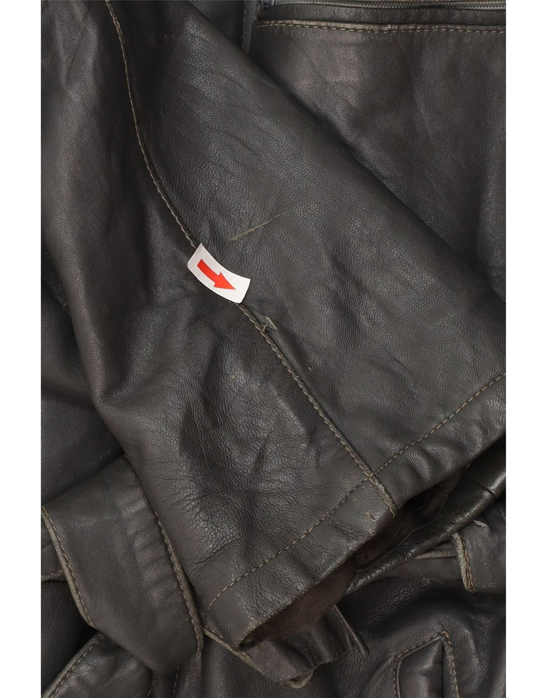 Винтажная мужская кожаная куртка IT 50, большая черная кожа