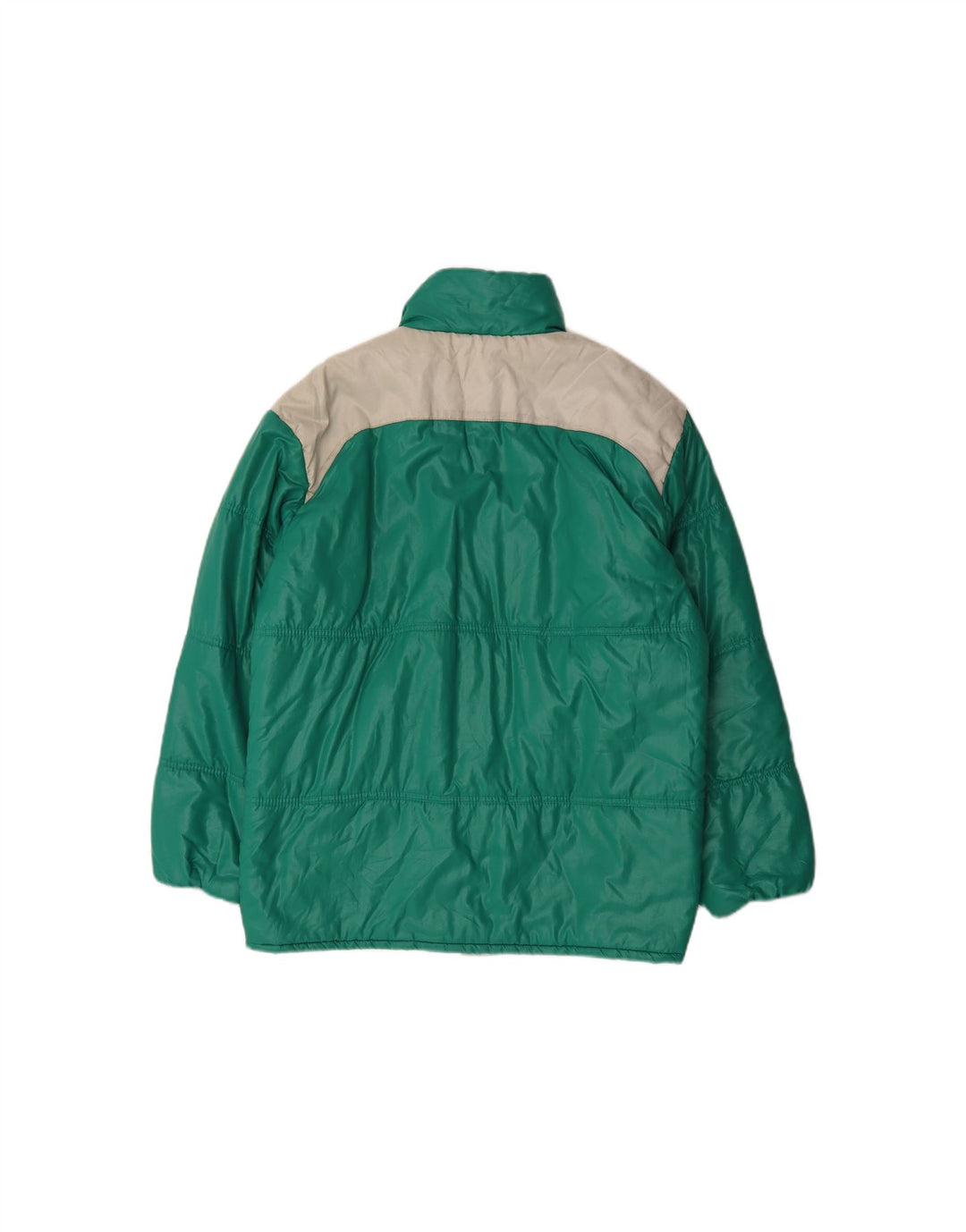 BAILO Mens Padded Jacket IT 48 Medium Green Colourblock Polyamide