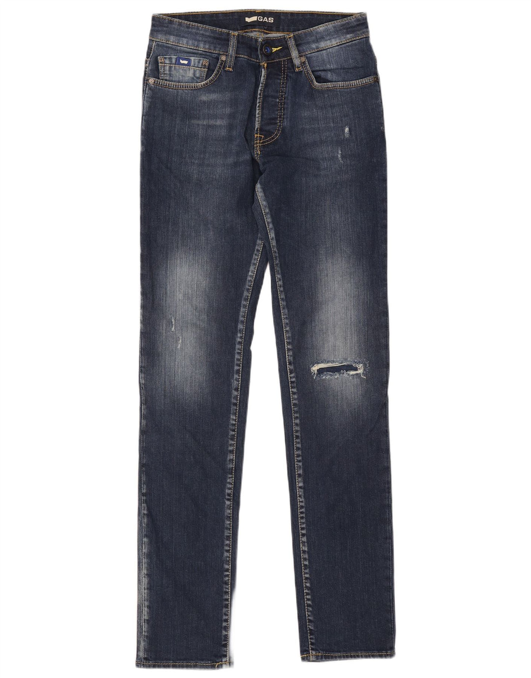 Мужские узкие джинсы GAS Anders W30 L34, темно-синий, хлопок