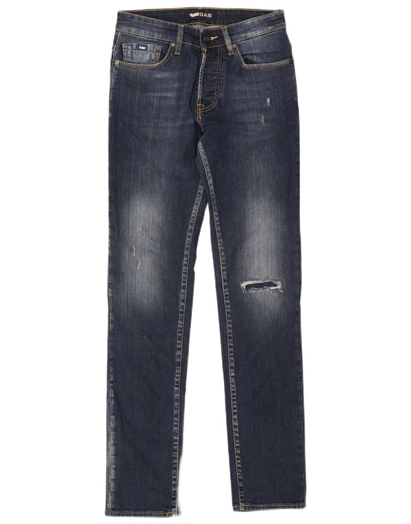 Мужские узкие джинсы GAS Anders W30 L34, темно-синий, хлопок