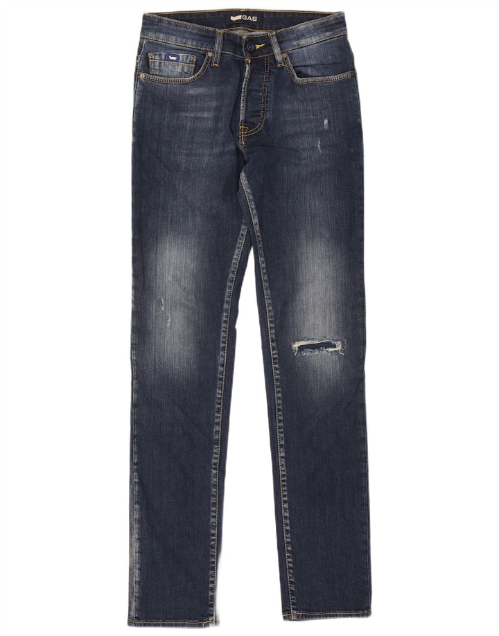 Мужские узкие джинсы GAS Anders W30 L34, темно-синий, хлопок