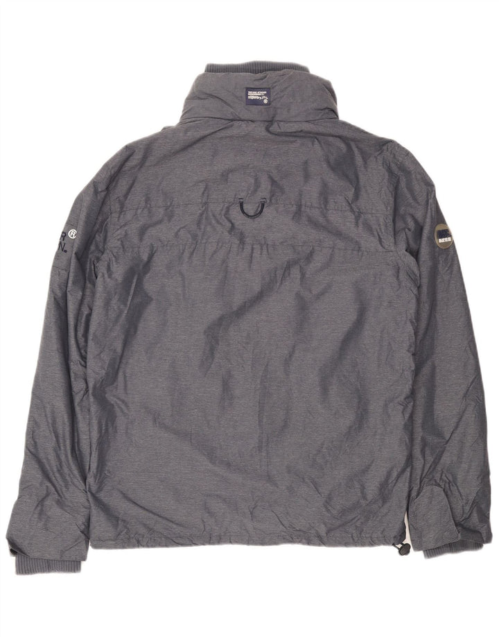 Мужская ветровка с рисунком Superdry UK 42 XL, серый полиэстер