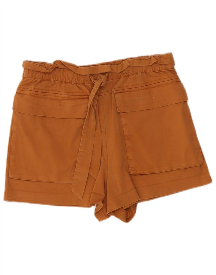 Женские шорты с высокой талией Zara Medium W28 Коричневые