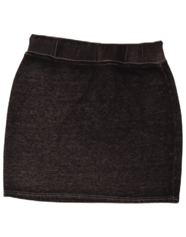 Женская мини-юбка с рисунком Superdry Medium W30, черный хлопок с крапинками