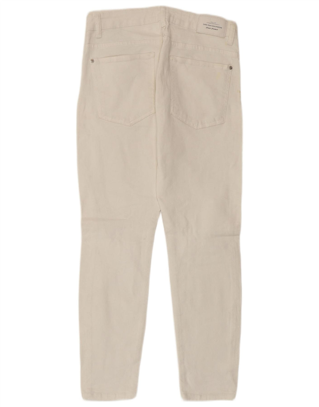 Мужские укороченные джинсы Zara EU 40 Medium W31 L25, белый хлопок