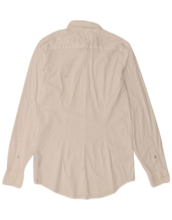 TOMMY HILFIGER Мужская рубашка приталенного кроя, маленький белый хлопок