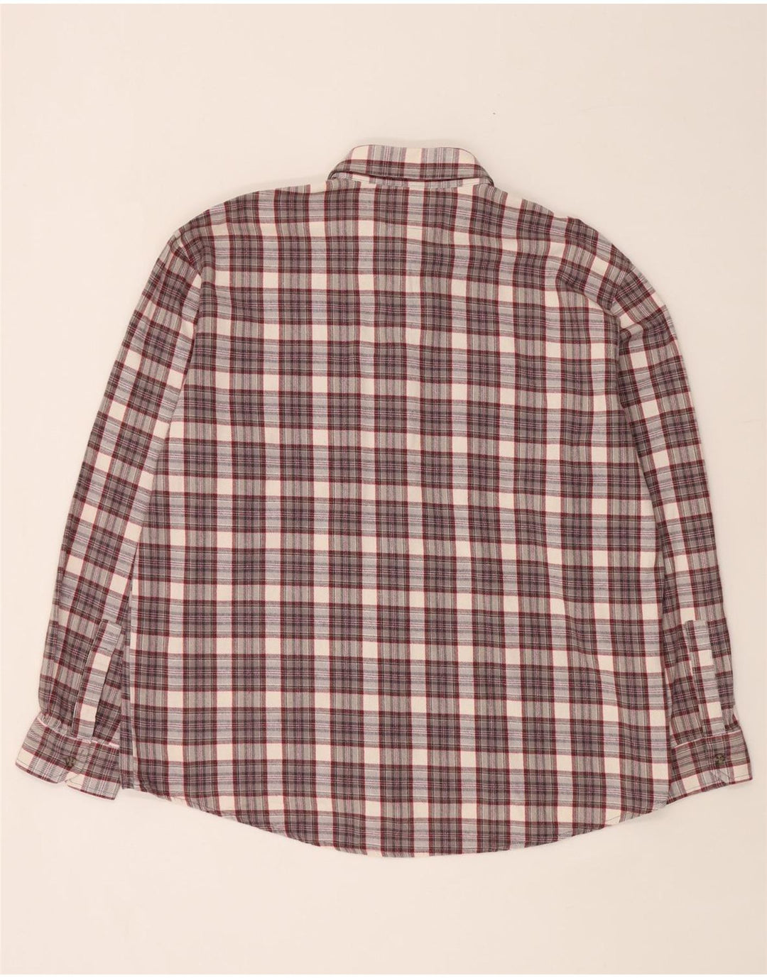 Мужская фланелевая рубашка European Project XL, серая клетка, хлопок