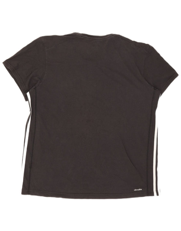 Мужская футболка Adidas Climalite Top XL, черный хлопок