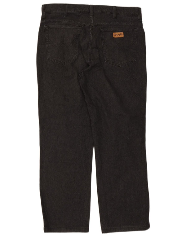 Мужские прямые джинсы Wrangler Texas Stretch W36 L28, черный хлопок
