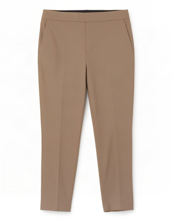 Женские прямые костюмные брюки Zara Medium W28 L27, бежевый полиэстер