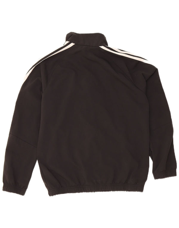 Спортивный костюм ADIDAS для мальчиков, верхняя куртка 11-12 лет, черный полиэстер
