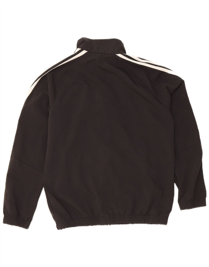 Спортивный костюм ADIDAS для мальчиков, верхняя куртка 11-12 лет, черный полиэстер