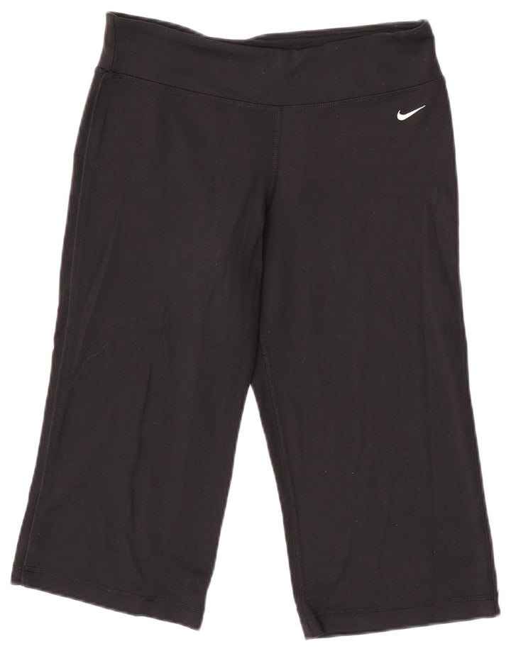 Женские леггинсы-капри Nike UK 12/14, средний черный нейлон