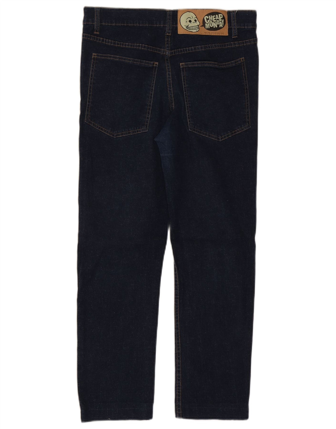 Дешевые женские прямые джинсы Monday W34 L26, темно-синий хлопок