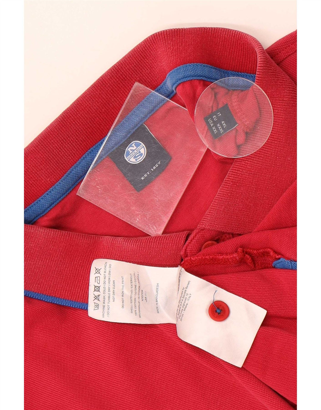 Мужская рубашка поло North Sails 2XL, розовый хлопок