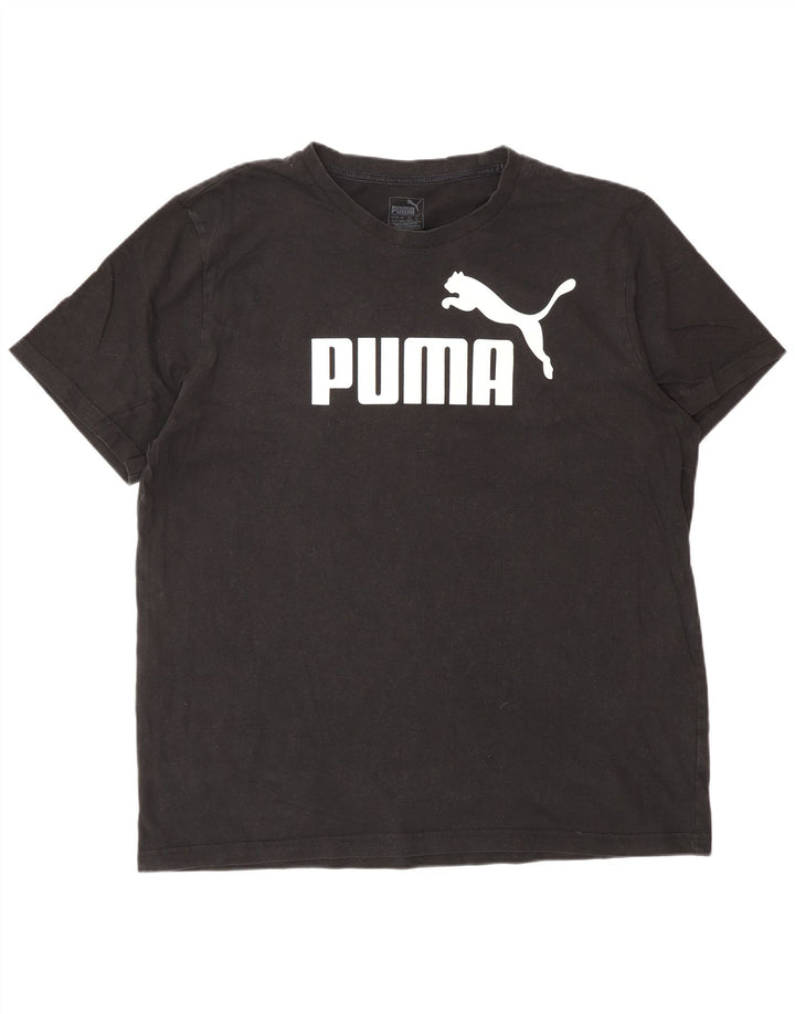 Мужская футболка с рисунком PUMA Top XL, черный хлопок