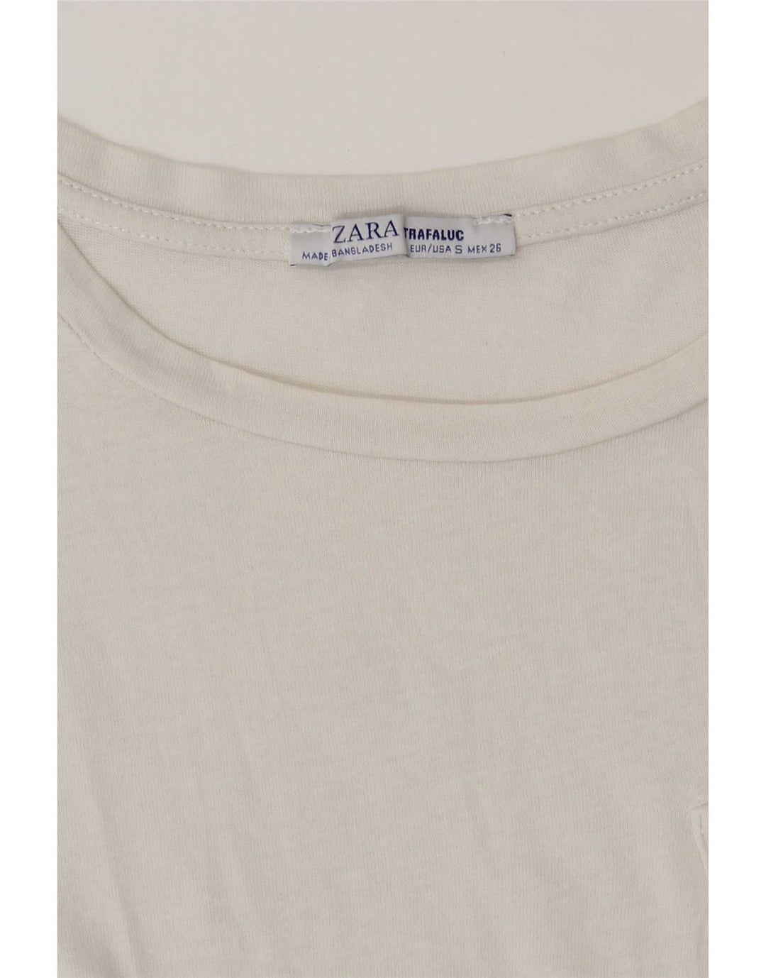 Женская футболка Zara Top UK 10, маленькая белая