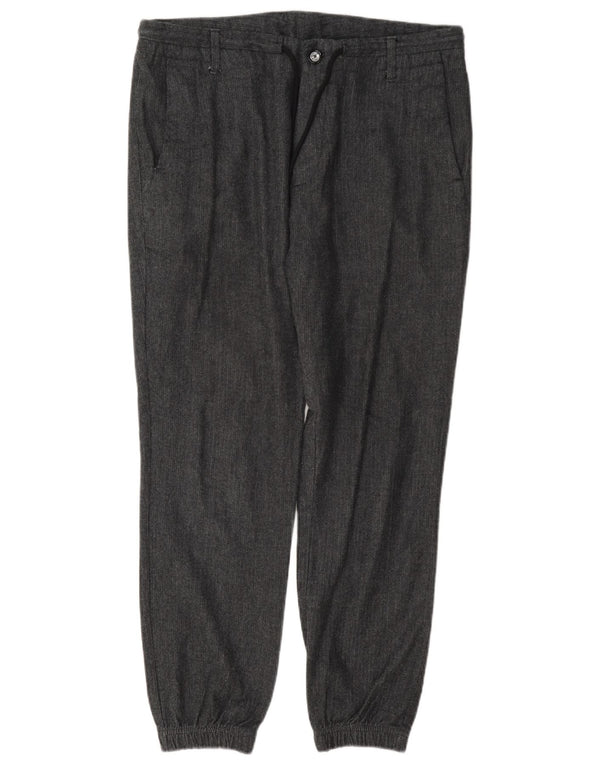 Мужские брюки-чиносы Massimo Dutti EU 42 Large W32 L28 Серые с узором «елочка»