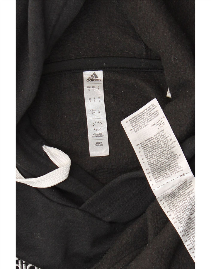 Мужской джемпер с капюшоном ADIDAS, маленький черный, хлопок