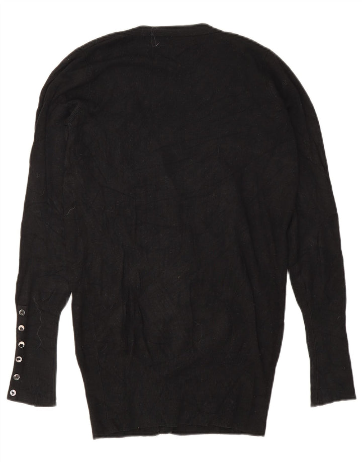 Женский кардиган Zara UK 10, маленький черный вискоза