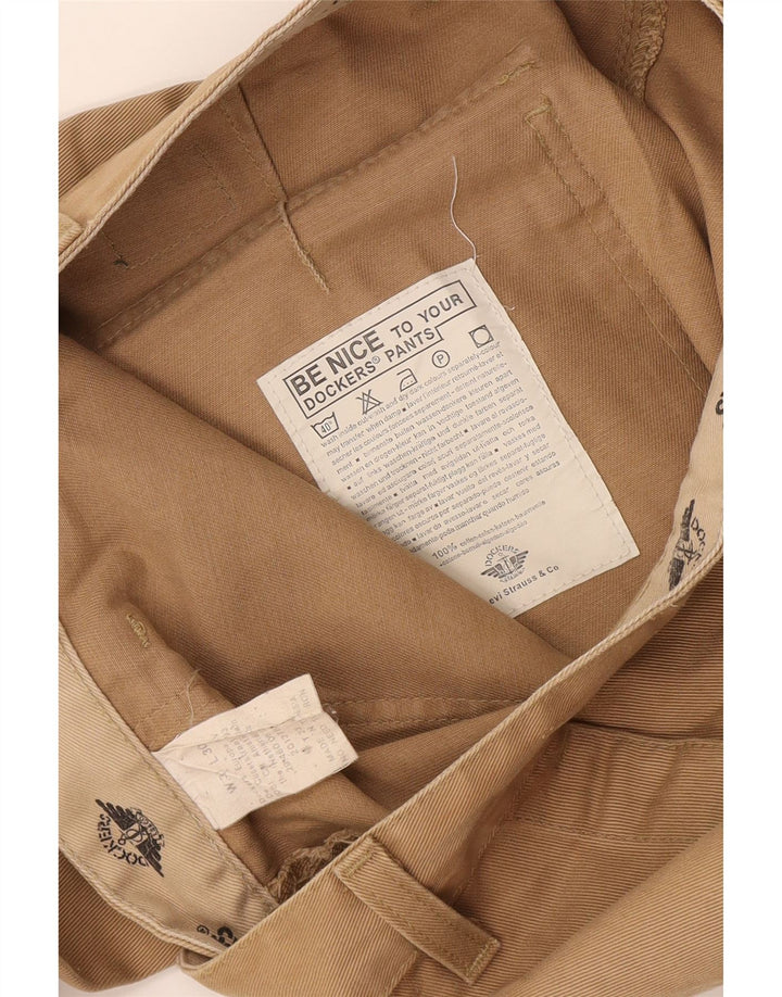 Мужские прямые брюки-карго Dockers W31 L30, коричневые, хлопковые