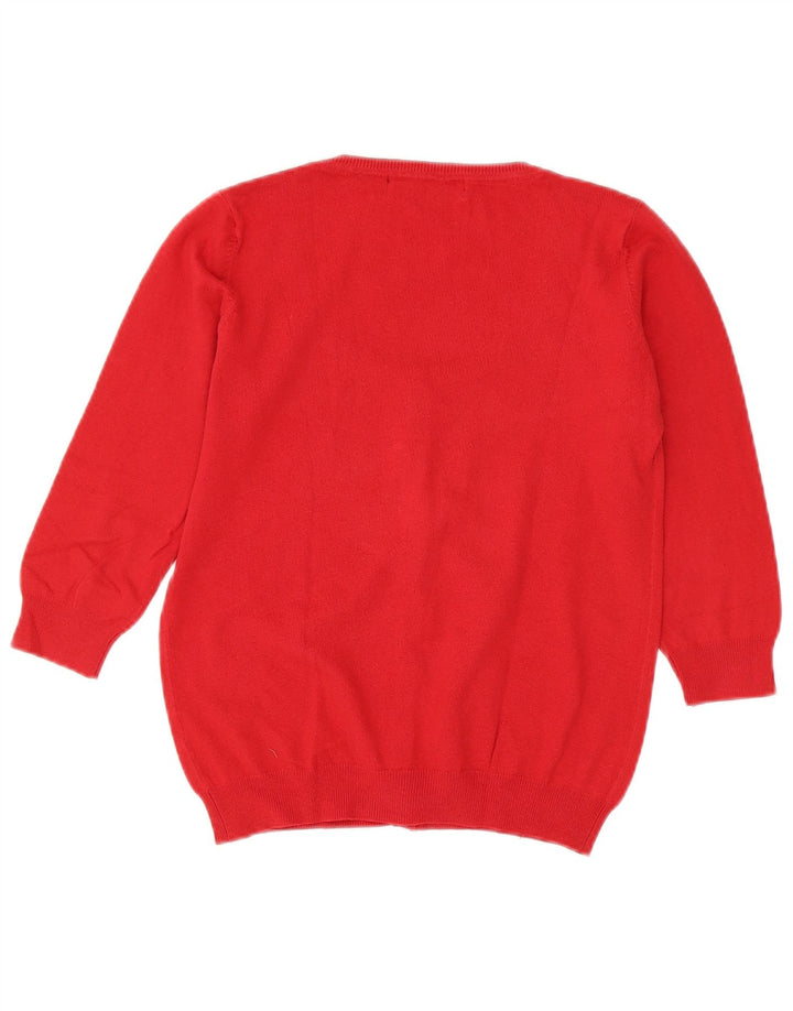 Женский кардиган с рукавом 3/4 Zara UK 12, средний красный