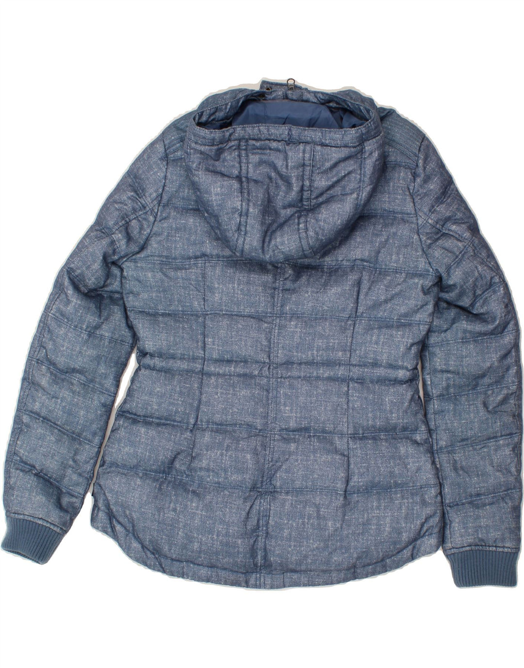 CONVERSE Womens Hooded Padded Jacket UK 10 Small Blue Vintage Converse and Second-Hand Converse from Messina Hembry 