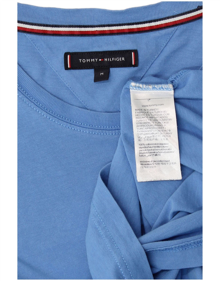 Мужская футболка Tommy Hilfiger из хлопка среднего синего цвета