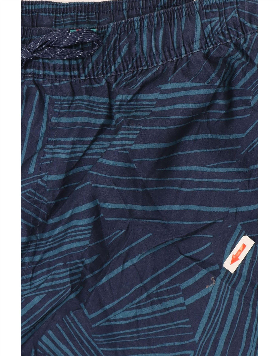 Мужские шорты для плавания Quiksilver XL, темно-синие, полиэстер с геометрическим рисунком