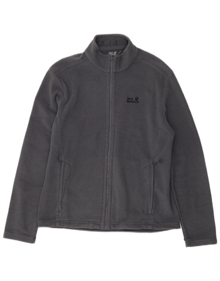 Мужская флисовая куртка JACK WOLFSKIN UK 40, большая серая, полиэстер
