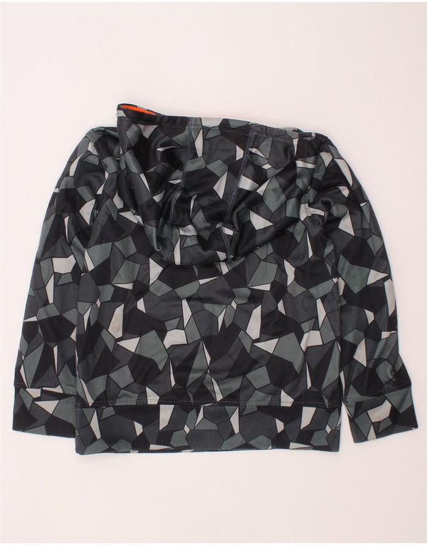 Толстовка PUMA для мальчиков 7–8 лет, маленький серый полиэстер с геометрическим рисунком